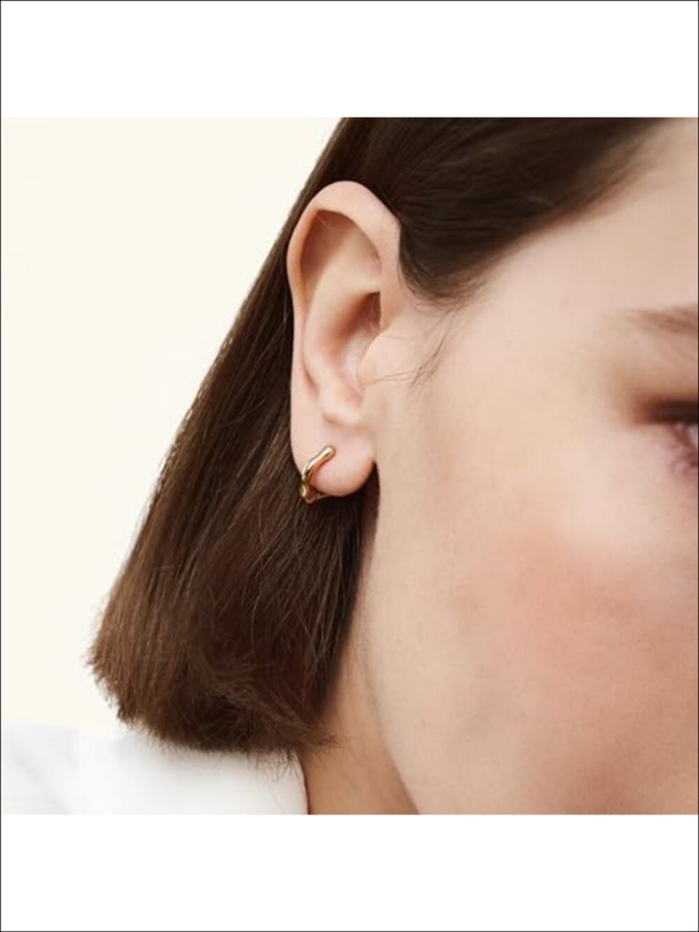 Stainless Steel Waterproof Hoop Earrings Lightweight Everyday Jewelry - Picture 2 of 4